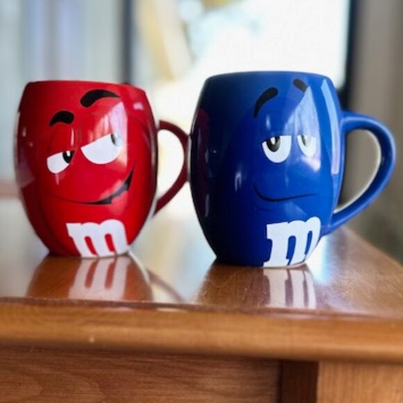 Red and Blue M&M's Character Mugs - M&M Store - Picture 1 of 10
